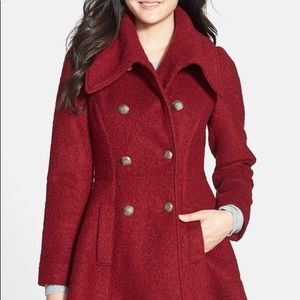 Guess red wool coat
